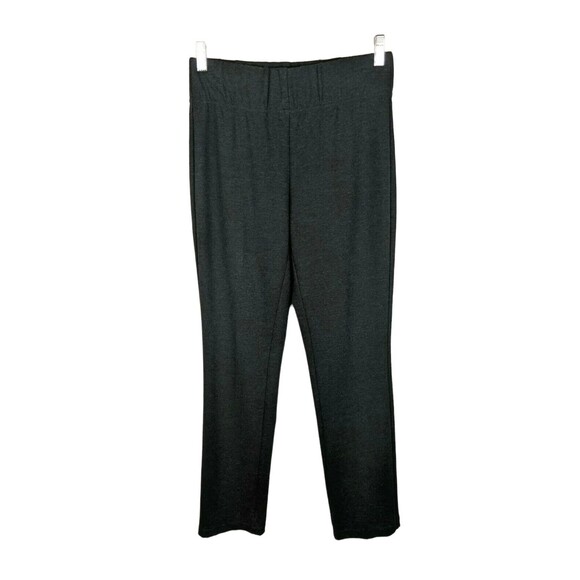 CHICO'S Pull-On Pant  Size US 4  Straight Leg Ponte Knit Legging  Black Heather - Picture 1 of 6